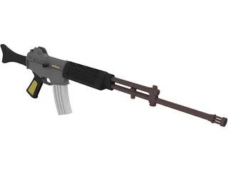 K2 Rifle 3D Model