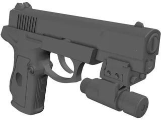 Pistol 92 Type 3D Model