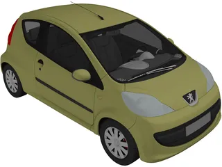 Peugeot 107 3D Model