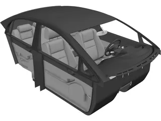 Interior Honda Civic 3D Model