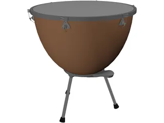 Timpani Drum 3D Model