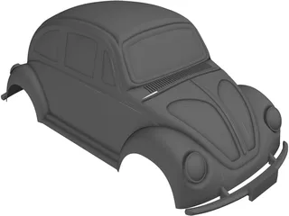 Volkswagen Beetle Body 3D Model