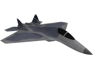 X-38 Gen 5 Fighter Concept 3D Model