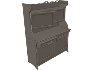 Cabinet Old 3D Model