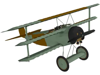 Fokker Dr.I 3D Model
