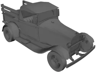 Ford Pickup (1929) 3D Model