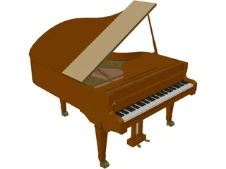 Grand Piano 3D Model