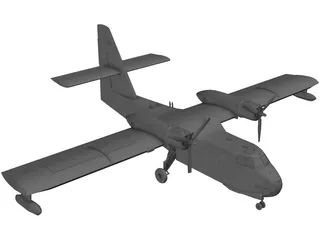 Canadair CL-215 Firefighting 3D Model