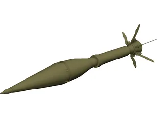 Instalaza Antitank Weapon 3D Model