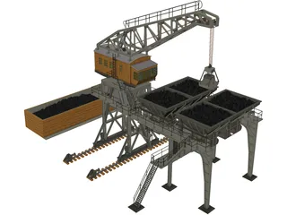 Large Coaling Station 3D Model