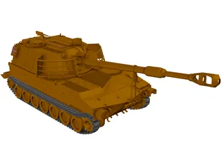 M-109 3D Model