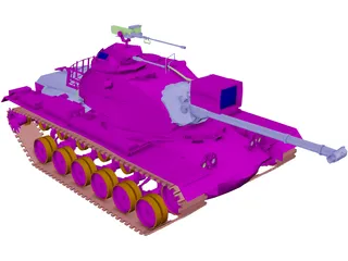 M48 A3 Patton 3D Model