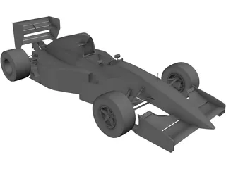 F1 McLaren MP4/8 3D Model