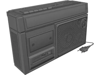 Radio Cassette Sanyo M270F 3D Model