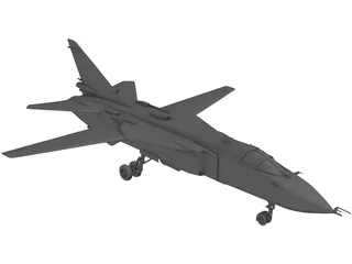 Sukhoi Su-24 Fencer C 3D Model