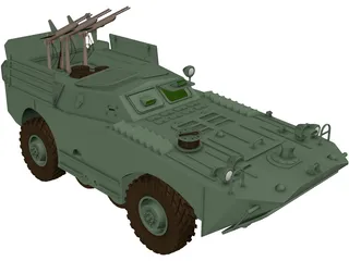 BRDM-1 and AT1 Snapper 3D Model