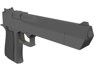 .45 Magnum Desert Eagle 3D Model