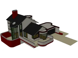House Multi Level 3D Model