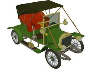 Opel Coupe (1909) 3D Model