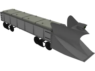 Snow Plow 500 Line 3D Model