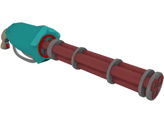 Chain Gun 3D Model