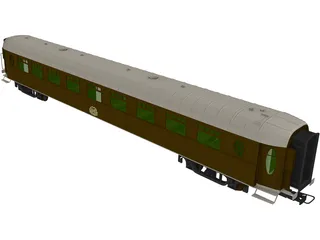 Train Coach 2nd Class 3D Model