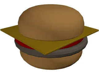 Cheeseburger 3D Model