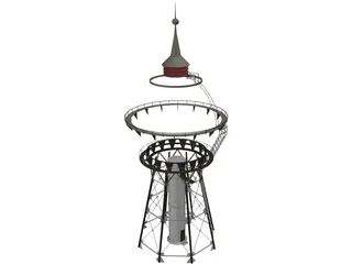 Water Tower 3D Model