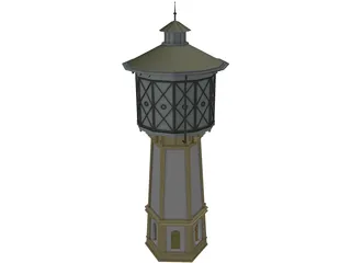 Water Tower 3D Model