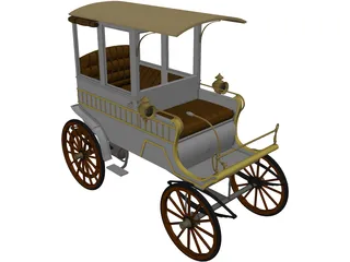 Woods Station Wagon (1900) 3D Model