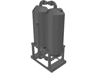 Industrial Air Dryer 3D Model