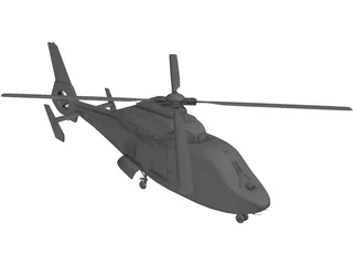 Eurocopter AS-365 Dauphin 3D Model