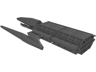 Spaceship Cargotug 3D Model