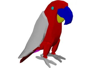 Macaw Hyacinth 3D Model