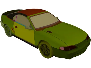 Ford Mustang Coupe (1996) 3D Model