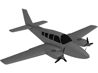 Beechcraft Baron 58 3D Model