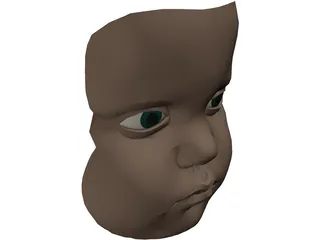 Face Baby 3D Model