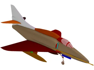 A-4 Skyhawk 3D Model