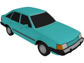 Ford Escort (1988) 3D Model