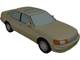 Lexus 400 (1993) 3D Model