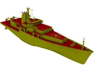 Survey Vessel T-AGS 60 Class 3D Model