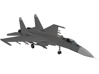 Sukhoi Su-27 Flanker 3D Model