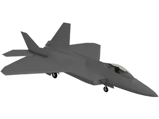 F-22 Raptor 3D Model