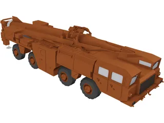 Scud Missile Launcher 3D Model
