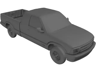 Chevrolet S10 Extended Cab Pickup (1996) 3D Model