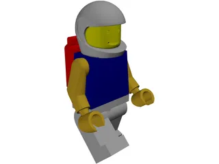 Legoman in Space Suit 3D Model