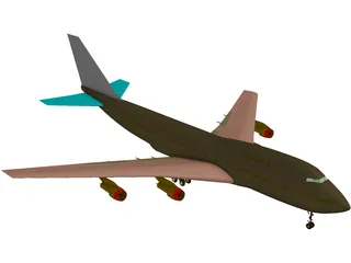 Boeing 747-200 3D Model