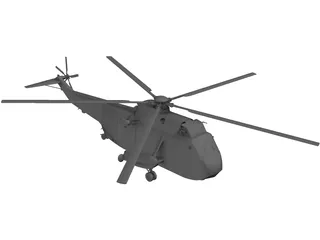 Sikorsky SH-3H Sea King 3D Model
