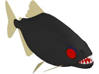 Piranha 3D Model