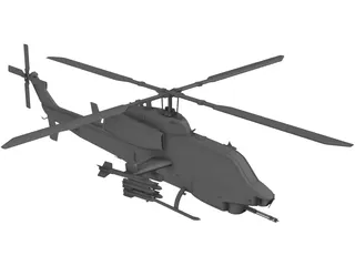 Bell AH-1Z 3D Model